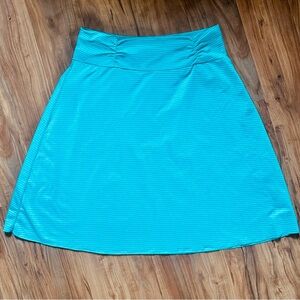 🌻Aqua Striped Midi Skirt